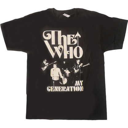 Black - Front - The Who Unisex Adult Clap Hands My Generation Cotton T-Shirt