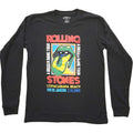 Black - Front - The Rolling Stones Unisex Adult Copacabana Beach Long-Sleeved T-Shirt
