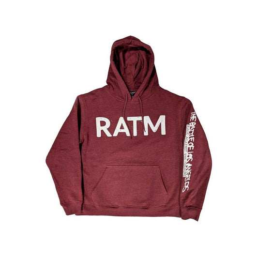 Maroon - Front - Rage Against the Machine Unisex Adult Battle 99 Back Print Hoodie
