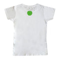 White - Back - The Beatles Womens-Ladies On Apple Back Print T-Shirt