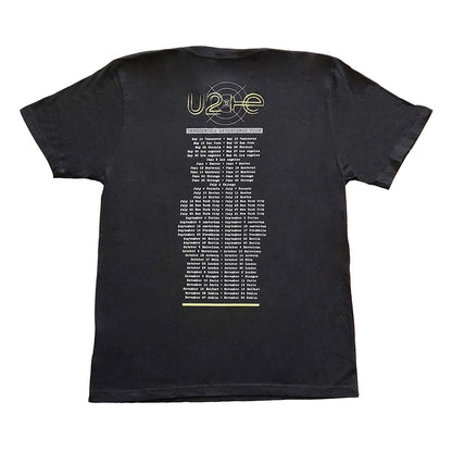 Black - Back - U2 Unisex Adult Stage Photo Cotton T-Shirt