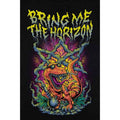 Black - Side - Bring Me The Horizon Unisex Adult Smoking Dinosaur Cotton T-Shirt