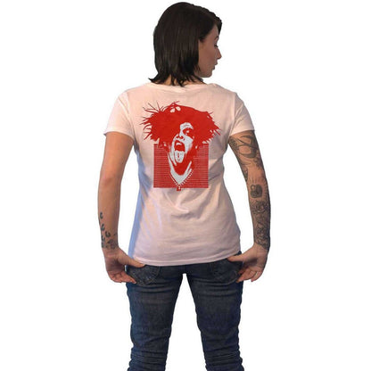 White - Back - Yungblud Womens-Ladies Deadhappy Back Print Cotton T-Shirt