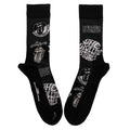 Black-White - Front - The Rolling Stones Unisex Adult Monochrome Logo Ankle Socks