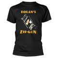 Black - Front - T-Rex Unisex Adult Zip Gun Cotton T-Shirt