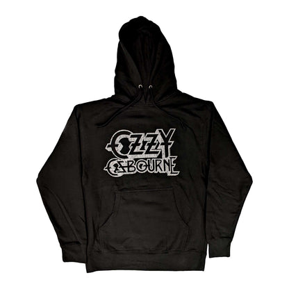 Black - Front - Ozzy Osbourne Unisex Adult Vintage Logo Pullover Hoodie