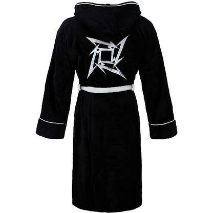 Black-White - Back - Metallica Unisex Adult Load-Reload Star Robe