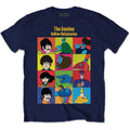 Navy Blue - Front - The Beatles Childrens-Kids Submarine Characters T-Shirt