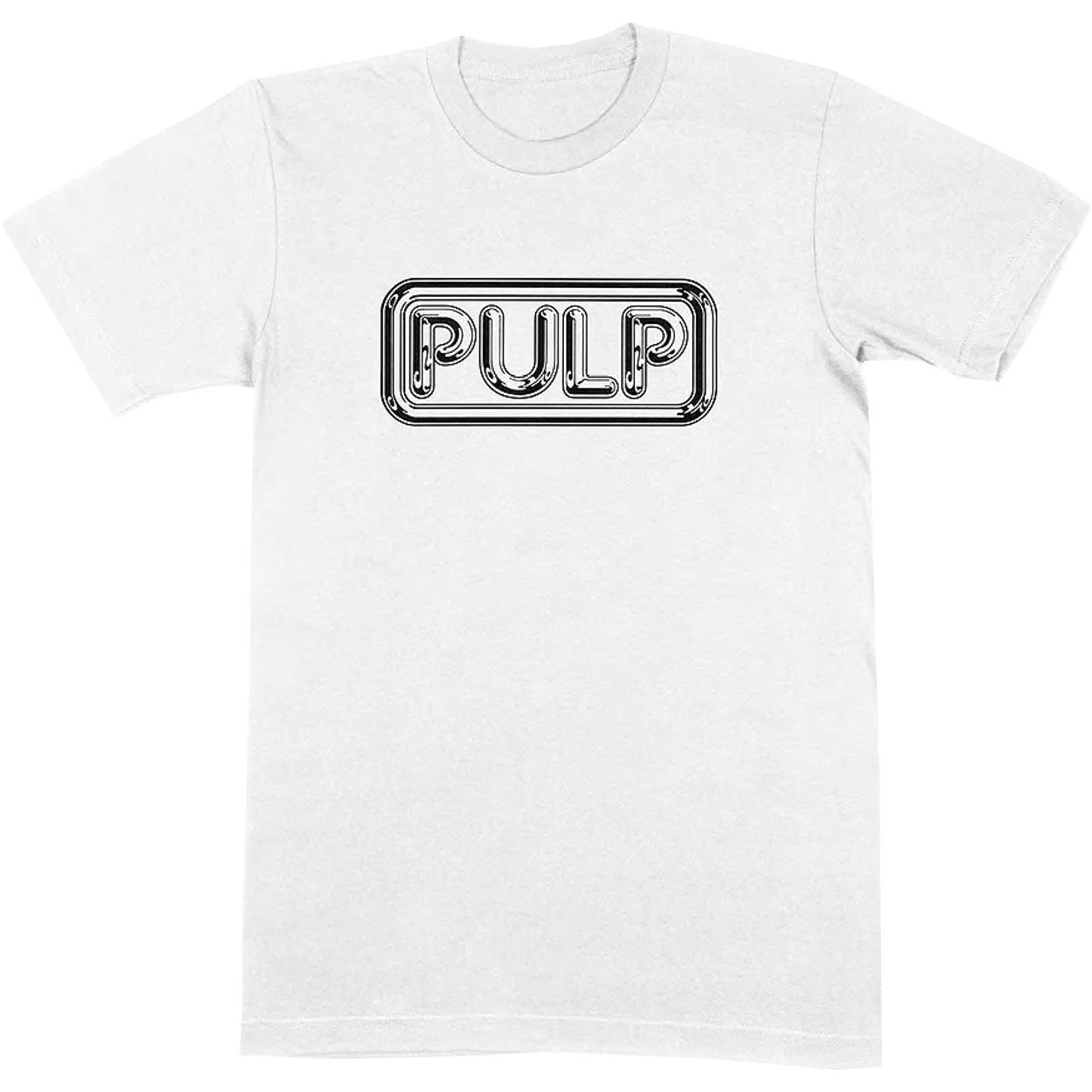 White - Front - Pulp Unisex Adult Different Class Logo Cotton T-Shirt