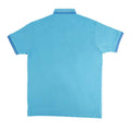 Light Blue - Back - The Beatles Unisex Adult Logo Polo Shirt