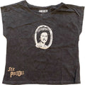 Black - Front - Sex Pistols Womens-Ladies God Save The Queen Crop Top