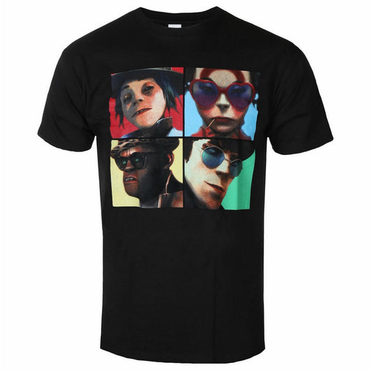 Black - Front - Gorillaz Unisex Adult Humanz Cotton T-Shirt