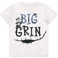 White - Front - Nightmare Before Christmas Childrens-Kids Big Grin Cotton T-Shirt