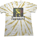 White - Front - Bob Marley Unisex Adult 77 Tie Dye T-Shirt