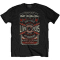 Black - Front - Kiss Unisex Adult Japan Live 2015 Back Print Cotton T-Shirt