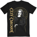 Black-Gold - Front - Ozzy Osbourne Unisex Adult Patient No.9 Graphic Print Cotton T-Shirt