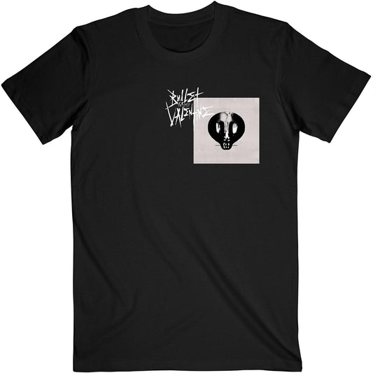 Black - Front - Bullet For My Valentine Unisex Adult Album Cotton Logo T-Shirt
