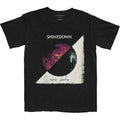 Black - Front - Shinedown Unisex Adult Planet Zero Album Cotton T-Shirt