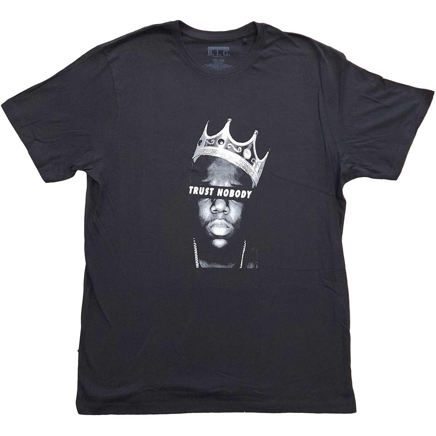 Black - Front - Biggie Smalls Unisex Adult Trust Nobody Cotton T-Shirt