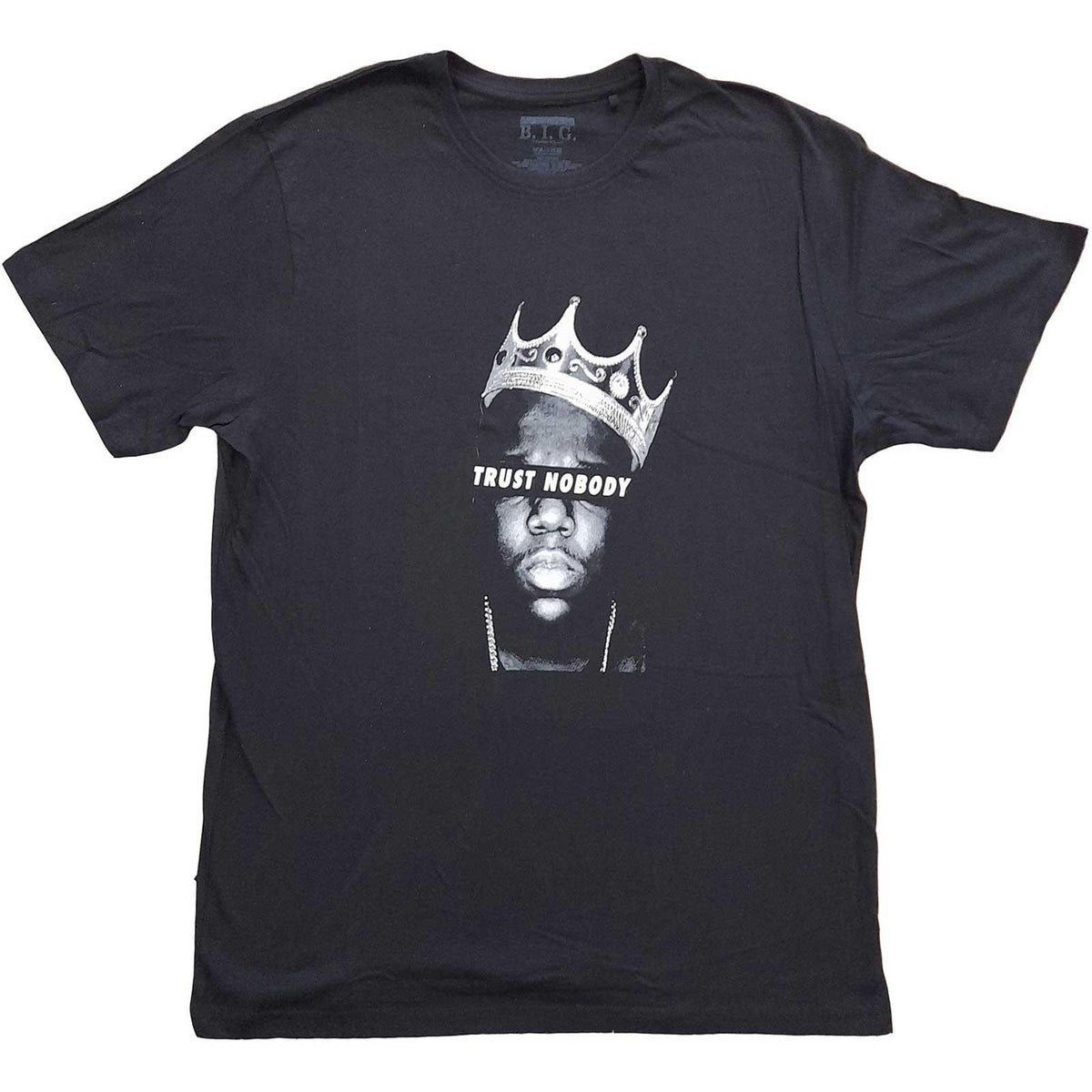 Black - Front - Biggie Smalls Unisex Adult Trust Nobody Cotton T-Shirt