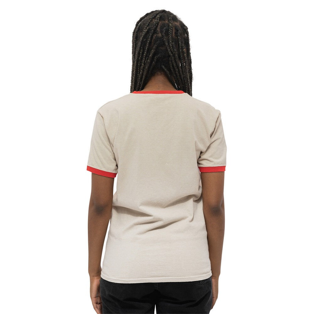 Cream-Red - Back - Willie Nelson Unisex Adult Americana Cotton T-Shirt