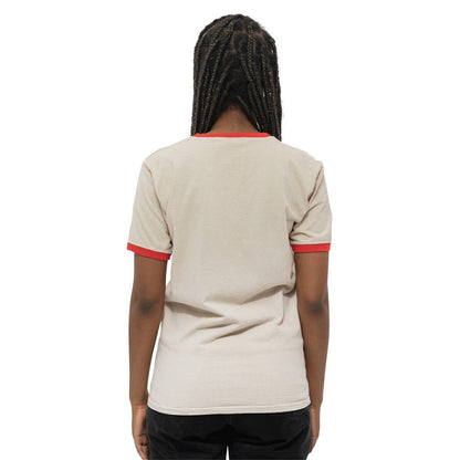 Cream-Red - Back - Willie Nelson Unisex Adult Americana Cotton T-Shirt