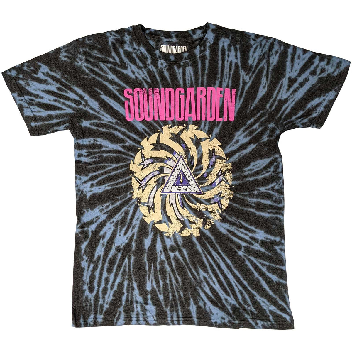 Blue - Front - Soundgarden Unisex Adult Badmotorfinger Tie Dye T-Shirt