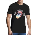 Black - Pack Shot - The Rolling Stones Unisex Adult Sixty Rainbow Hi-Build T-Shirt