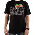 Black - Lifestyle - Bob Marley Unisex Adult Flag Logo Embellished T-Shirt