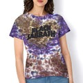 Purple-Brown - Side - Black Sabbath Unisex Adult Wavy Logo T-Shirt
