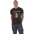 Black - Front - The Smashing Pumpkins Unisex Adult Shiny Cotton T-Shirt