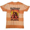 Orange - Front - Outkast Unisex Adult Atlanta Tie Dye T-Shirt