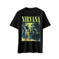 Black - Front - Nirvana Unisex Adult Kings Of The Street T-Shirt