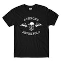 Black - Front - Avenged Sevenfold Childrens-Kids Classic Deathbat Cotton T-Shirt