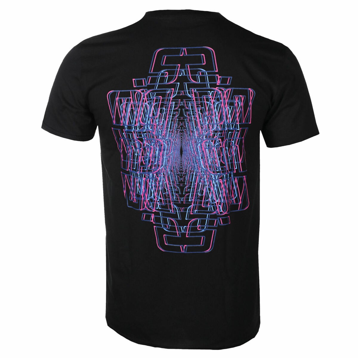Black - Back - Incubus Unisex Adult Trippy Neon Cotton T-Shirt