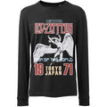 Black - Front - Led Zeppelin Unisex Adult Japanese Icarus Cotton Long-Sleeved T-Shirt