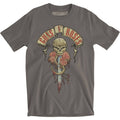 Charcoal Grey - Front - Guns N Roses Unisex Adult Dripping Dagger T-Shirt