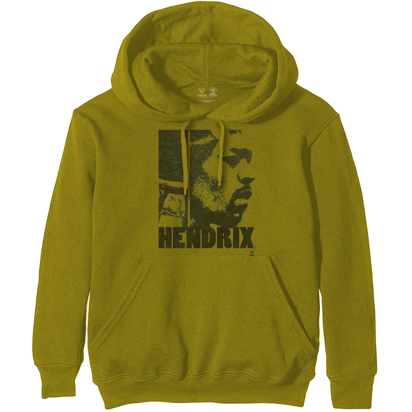 Green - Front - Jimi Hendrix Unisex Adult Let Me Live Hoodie