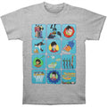 Heather Grey - Front - The Beatles Unisex Adult Yellow Submarine Montage Heather T-Shirt