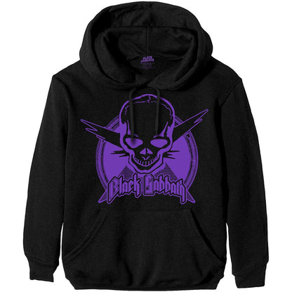Black - Front - Black Sabbath Unisex Adult Aviation Skull Pullover Hoodie