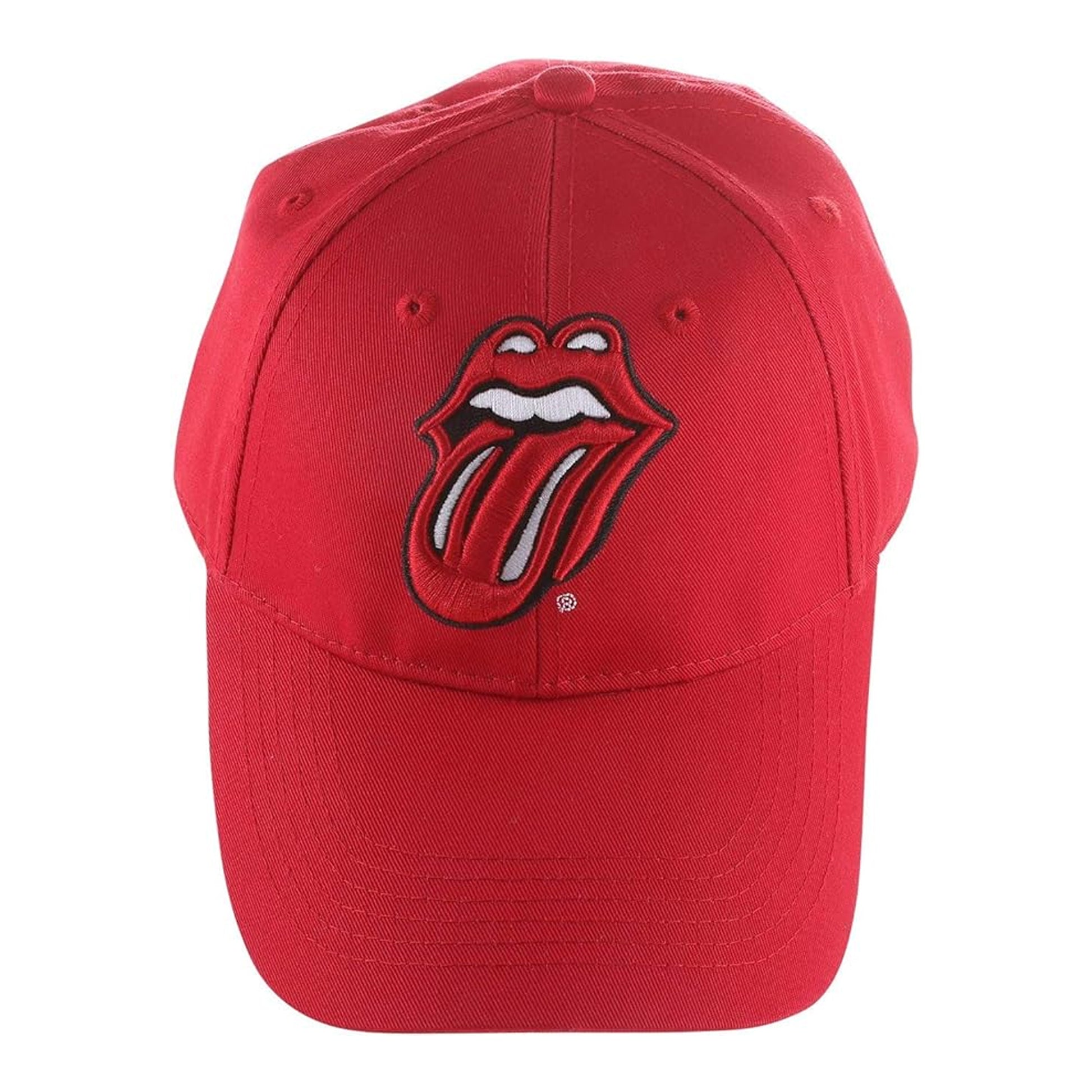 Red - Back - The Rolling Stones Unisex Adult Classic Logo Baseball Cap