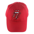 Red - Back - The Rolling Stones Unisex Adult Classic Logo Baseball Cap