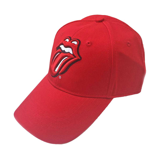 Red - Front - The Rolling Stones Unisex Adult Classic Logo Baseball Cap