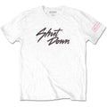 White - Front - BlackPink Unisex Adult Shut Down Sleeve Print Cotton T-Shirt