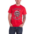 Red - Front - Motorhead Unisex Adult Christmas 2017 Back Print Cotton T-Shirt