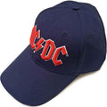 Navy Blue - Front - AC-DC Unisex Adult Logo Baseball Cap