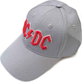 Grey - Front - AC-DC Unisex Adult Logo Baseball Cap