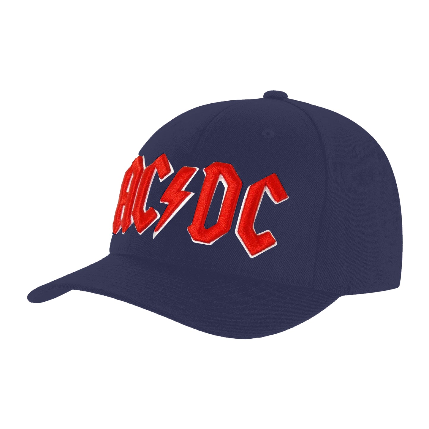 Navy Blue - Front - AC-DC Unisex Adult Logo Baseball Cap