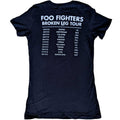 Black - Back - Foo Fighters Womens-Ladies Break A Leg Back Print T-Shirt