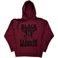 Maroon - Front - Black Sabbath Unisex Adult Band Logo Pullover Hoodie